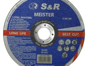 Круг відрізний по металу і нержавіючої сталі S & R Meister A 36 S BF 150x1,6x22,2 (131016150)