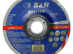 Круг зачистной по металу S & R Meister A 24 R BF 125x6,0x22,2 (131060125)