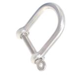 Скоба D-подібна пряма широка, aisi 316 / A4