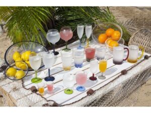 PARTY келих для вина, кольорове підставу, набір 6 шт. Артикул: 16704