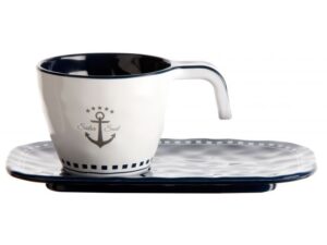 SAILOR SOUL кавова чашка з блюдцем ⚓, набір 6 шт. Артикул: 14006
