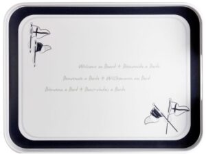 WELCOME ON BOARD прямокутний піднос 40 х 30 см.  Артикул: 27012