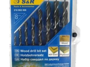Набір свердел S & R Meister по дереву 8 шт. 3-10 мм (216802008)