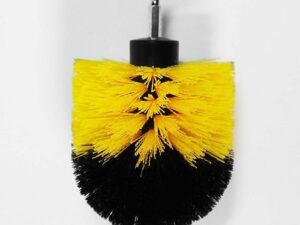 Щітка нейлонова жовта S&R 83 мм кругла середньої жорсткості(139002003)