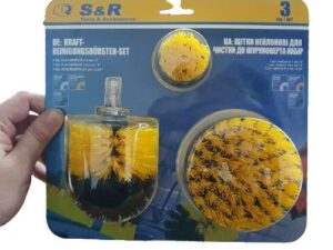 Набір нейлонових щіток S&R жовті 3 шт(139002301)